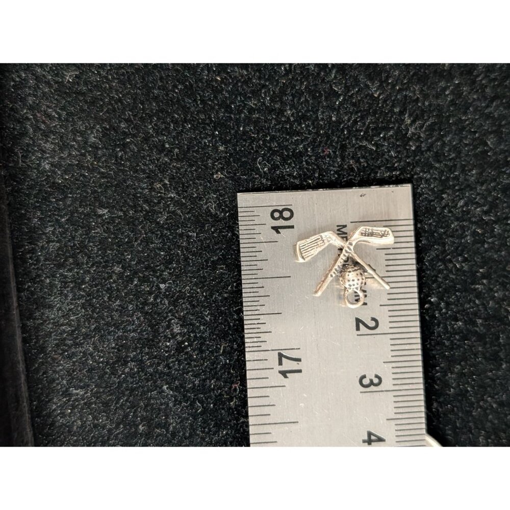 Miniature Silver Golf Clubs & Ball Charm Pendant - Picture 15 of 15